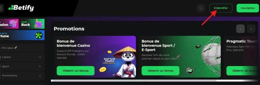 Betify Retrait
